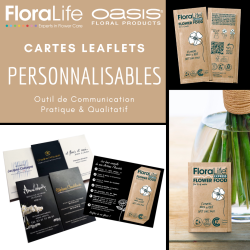 Cartes leaflets FloraLife® personnalisables