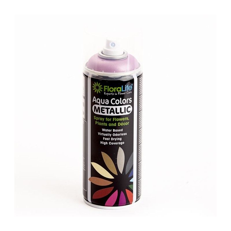 Aqua Color METALLIC Spray FloraLife® ROSE