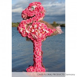 Flamant Rose OASIS® BIOLINE® 3D fleurie