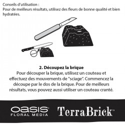 OASIS® TerraBrick™ Floral Media notice d'utilisation